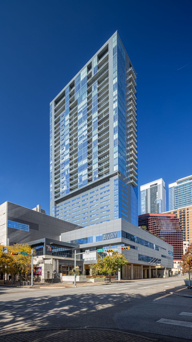 Exterior of W Austin in Austin, Texas.