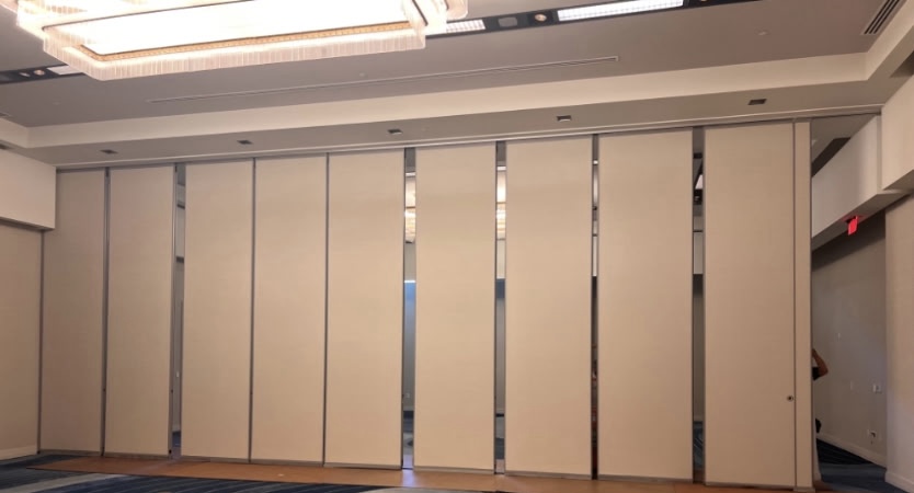 Hufcor operable partition panels inside W Austin.